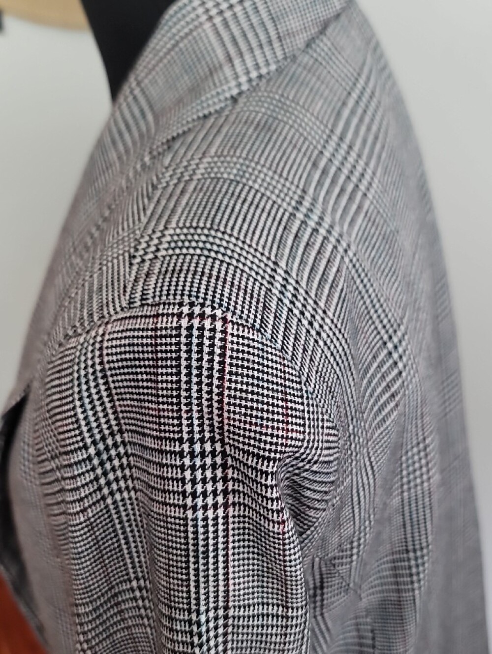 Retro Shinestar Black and White Plaid Open-Front Blazer - Picture 10 of 14